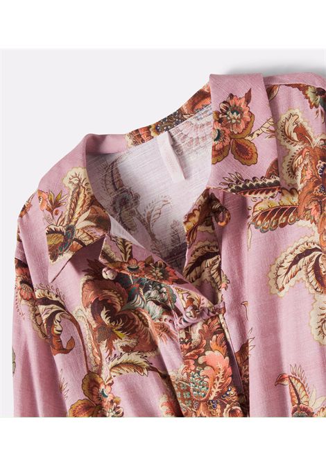 Tuta con stampa floreale ZIMMERMANN KIDS | 7833YSS261MAUVE JACOBEAN